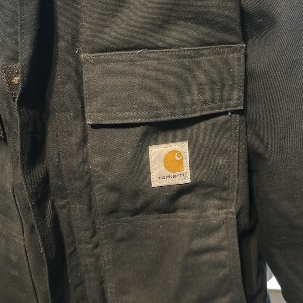 Carharrt Mens Quilt Lined Black Winter Jacket​​ - Picture 2 of 13